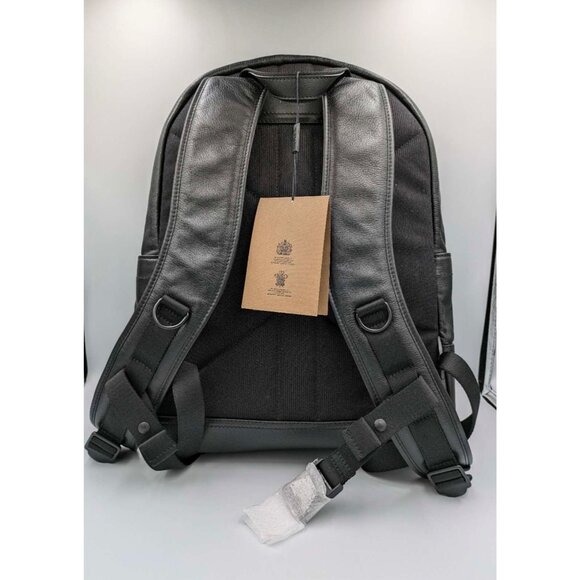 Burberry Large Jack Biker Logo Embossed Leather Backpack Black 8038261 - Picture 4 of 16